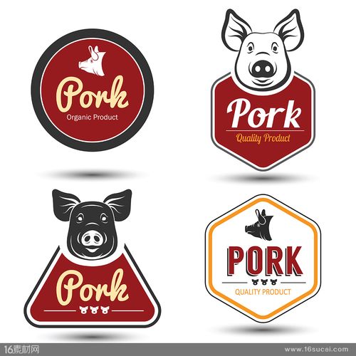 关键词:标贴设计标牌设计标签猪矢量素材动物标签圆形标签六边形标签